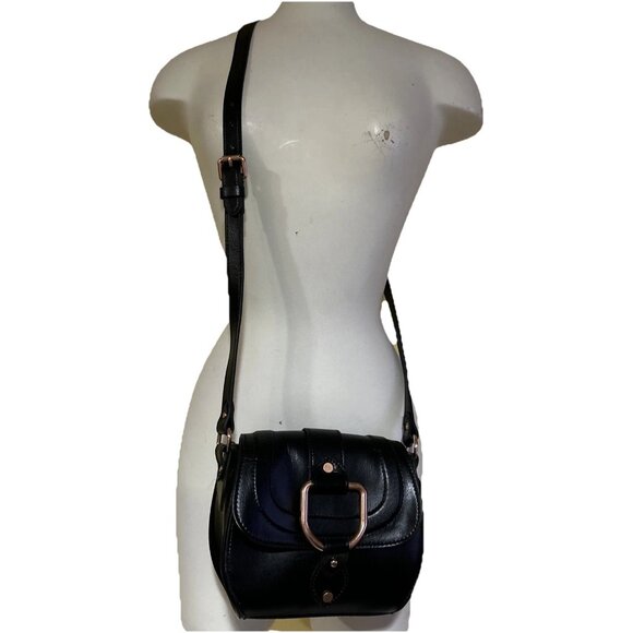 Abercrombie & Fitch Handbags - Abercrombie & Fitch Faux Leather Crossbody Purse Black Crossbody Copper